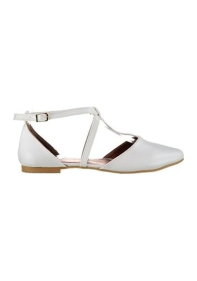 Fox Shoes Beyaz Kadın Babet D726537309