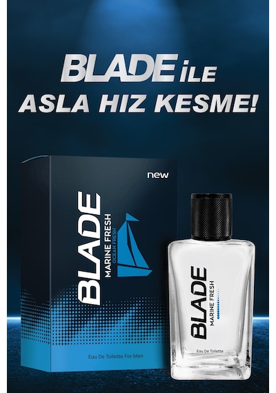 Blade Marine Fresh Erkek Parfüm EDT 70 ML + Marine Fresh Erkek Sprey Deodorant 3 x 150 ML
