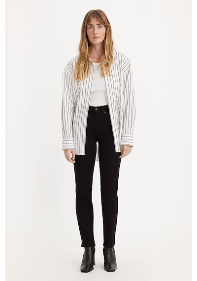 Levi's 724 High Rise Straight Kadın Jean Pantolon - Night Is Black - A7744-0000 Siyah