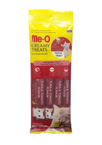 Meo Ton Balıklı Ve Domatesli Kedi Krema Ödül Maması 4 15gr
