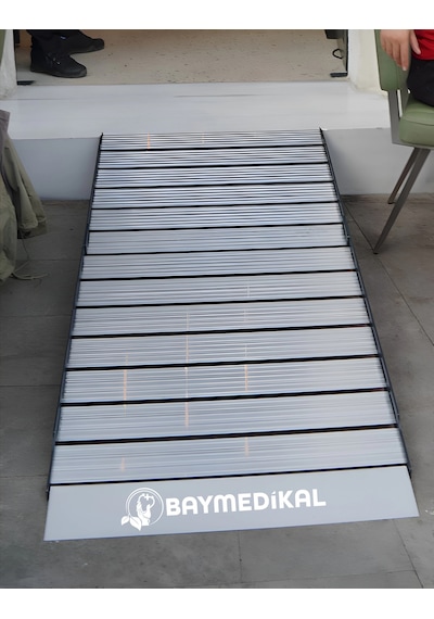 Engelli Rampası Katlanır, Portatif, Kaymaz Yüzeyli, Yüksek Taşıma Kapasiteli 180x90cm