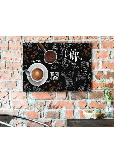 Bk Home Coffee Tasarımlı Kanvas Tablo 50x70cm-40