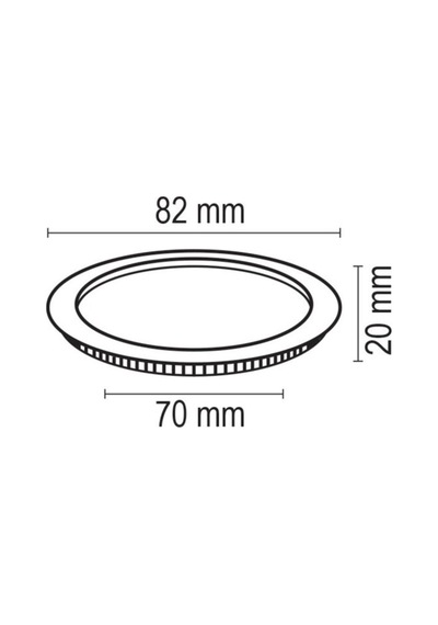 Forlife Yuvarlak Slim Kasa Led Panel Armatür Saten 3w G.ış...