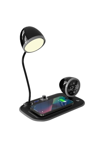 S-link Sl-cw21 Siyah Telefon Uyumlu Fast Şarj 15w Ayarlanabilir Led Işıklı Masa Lambası