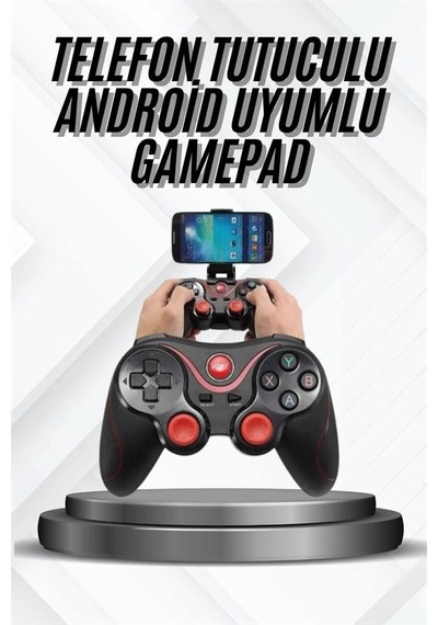 Mey İthalat Yeni Nesil X3 Gamepad Android Uyumlu Telefon Tutucu Özellikli Joystick
