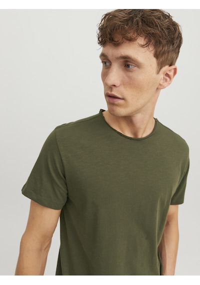 Jack & Jones Erkek Bisiklet Yaka Basic Tişört - Basher Forest Night