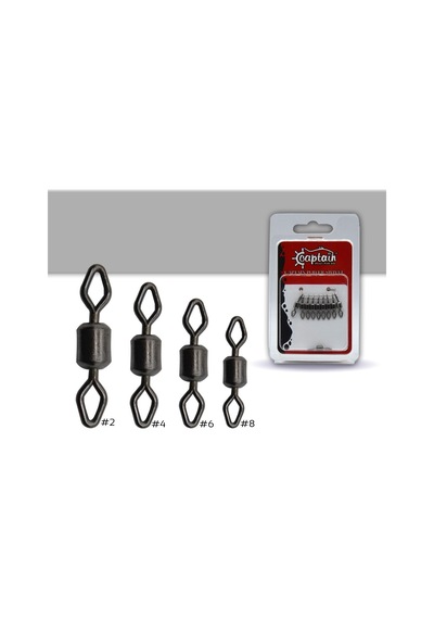 Captain 5080 Elmas Gözlü Fırdöndü 10lu Paket Black Nikel