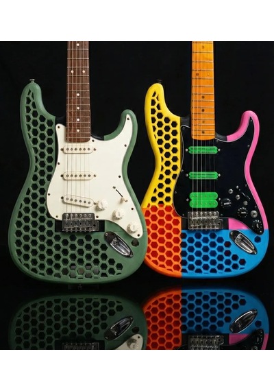 Özel Tasarım 3d Baskı Stratocaster Gitar Gövdesi