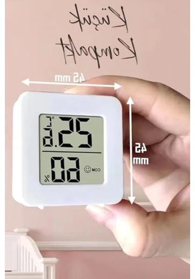 Mini Sıcaklık Ve Nem Ölçer, Lcd Ekranlı