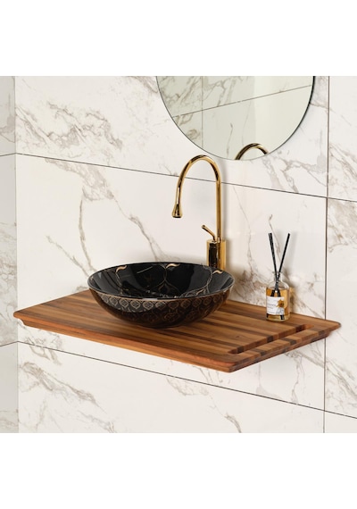 Ey-7032s Tezgah Üstü Lavabo Siyah