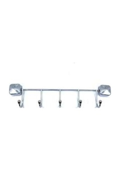 5 Lı Krom Banyo Askısı 4741 Altın - Krom