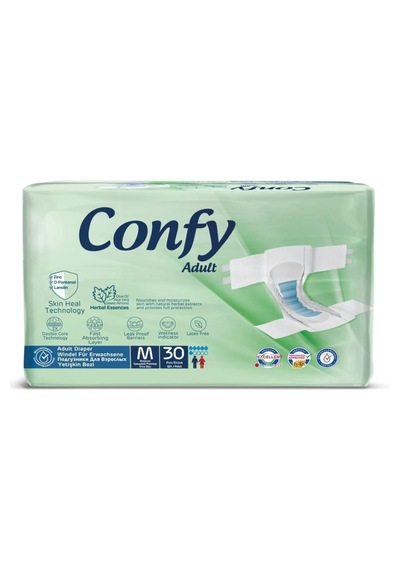 Confy Adult Yetişkin Bez Straıght Medıum Jumbo 30 Lu