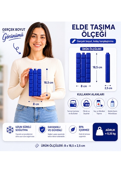 32 Lt Buzluk Termos + 1 Adet K 350 Buz Aküsü-450 Mavi