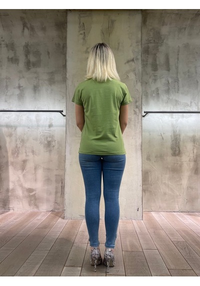 Vigoss Baskılı Kadın T-shırt 13193-03370 Olıve