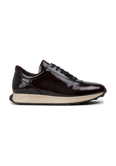 Deery Hakiki Deri Bordo Erkek Sneaker Ayakkabı - 01983Mbrde01 Bordo