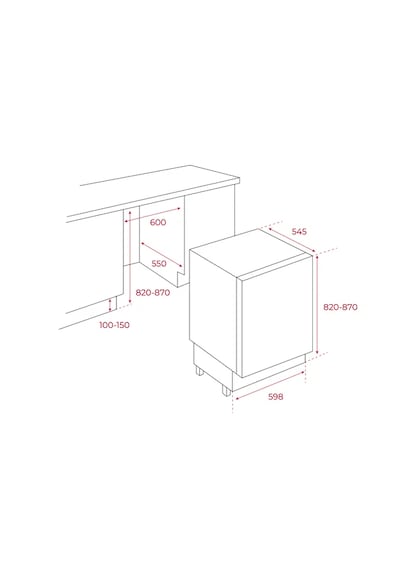 Teka RSR 41160 BU EU Tezgah Altı Ankastre Buzdolabı