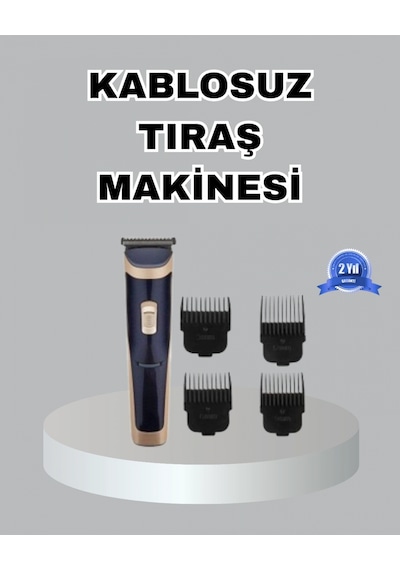 Çelik Bıçaklı Unisex Şarjlı Tıraş Makinesi Sessiz Motor, Kablosuz Ve Ayarlanabilir