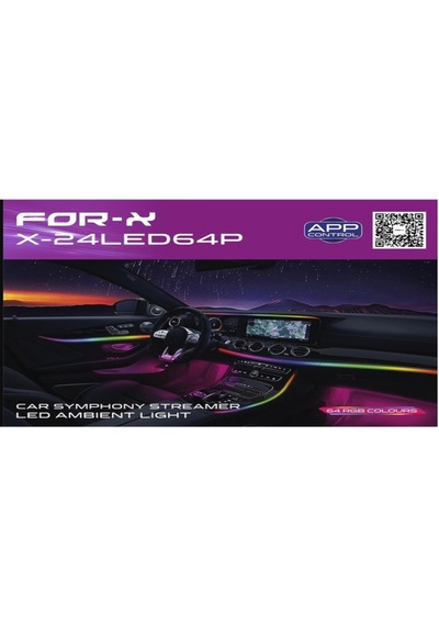 Foxus For-x X-24led64p 64 Renk Sesli Komutlu Ambians Led Diğer