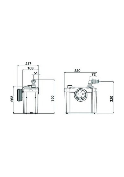 Sanitop - 1 Wc + 1 Ünite Fos.Tah Cihazı - 12 Lt