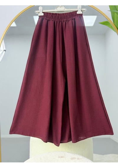 Lovie Moda Cepli Pantolon Etek Bordo