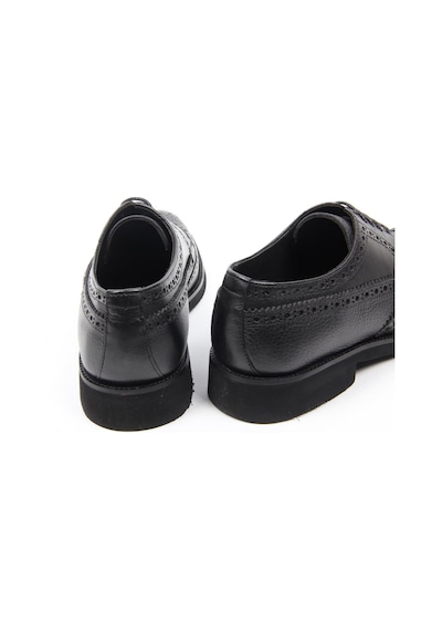 İgs Siyah Deri Klasik Erkek Ayakkabı Brogue Detaylı Bağcıklı Model-16244