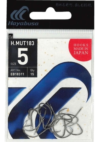 Hayabusa Hmut 183 Circle Dövme Olta İğnesi 15li Paket Nikel - No-1-0 1/0 Numara