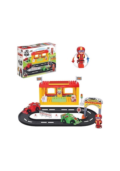 Dede Oyuncak Lego Yarış Istasyonu 46 Parça Okul Öncesi Eğitici Oyun