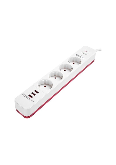 S-link Spg403u 1.5 Metre 4lü Anahtarlı Akım Korumalı Usb Girişli 1.5 M