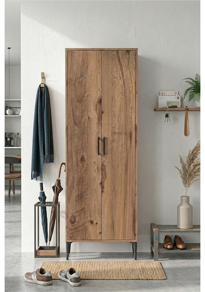 Harmony Ayakkabılık 65x190x37 Cm Atlas Çam Modern Tasarım Antrasit