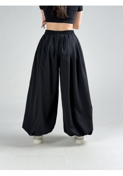 Cocopelli Süper Oversize Siyah Kadın Jogger Pantolon Coc3224