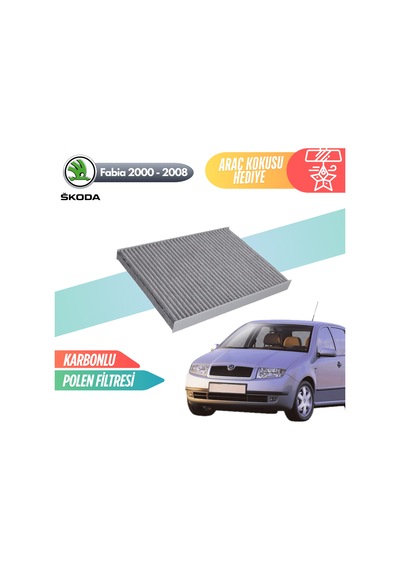 Skoda Fabıa 2000-2008 Model Karbonlu Polen Klima Filtresi