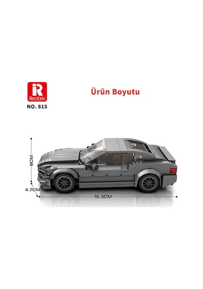 Reobrix Creator 815 Bmw 2 Serisi Spor Araba Yaratıcı Yapı Blok Seti Building Blocks - 369 Parça