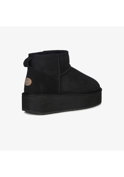 Emu Australia Stinger Micro Flatform Kadın Siyah Bot W13082 Siyah