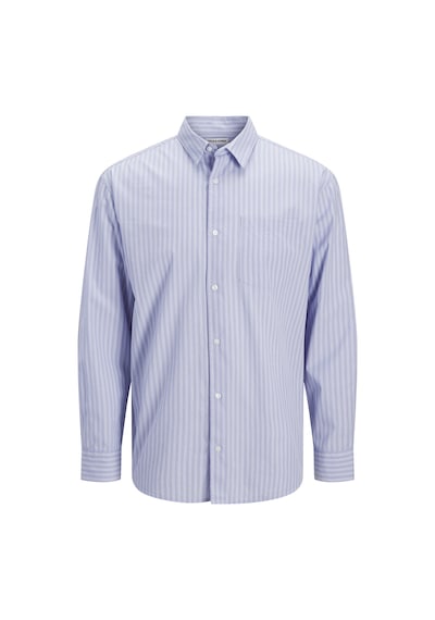 Jack & Jones Erkek Relaxed Fit Çizgili %100 Organik Pamuk Gömlek - Cole - 12288660 Celestial Blue Jack & Jones Erkek Relaxed Fit Çizgili %100 Organik Pamuk Gömlek - Cole - 12288660 Celestial Blue