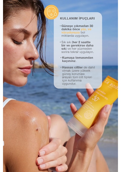 Çok Yüksek Koruma Sağlayan Güneş Koruyucu Süt Organik Kayısı Yağı İçeren Spf 50+ 150 Ml
