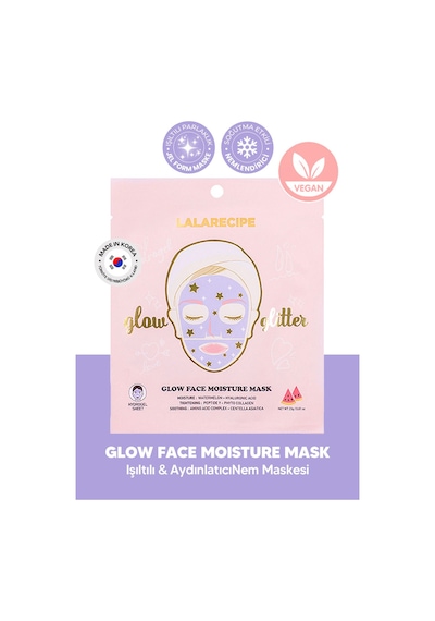 Lalarecipe Ne MLendirici ve Aydınlatıcı Cam Cilt Glitter Maske LALARECIPE Glow Moisture Mask