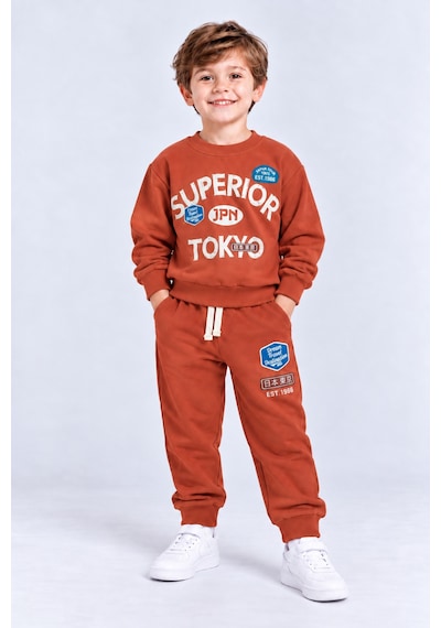Ahengim Erkek Çocuk Superior Tokyo Baskılı 2 Li Eşofman Takımı Günlük Pamuklu Alt Üst Set Ak116 Turuncu Ahengim Erkek Çocuk Superior Tokyo Baskılı 2 Li Eşofman Takımı Günlük Pamuklu Alt Üst Set Ak116 Turuncu
