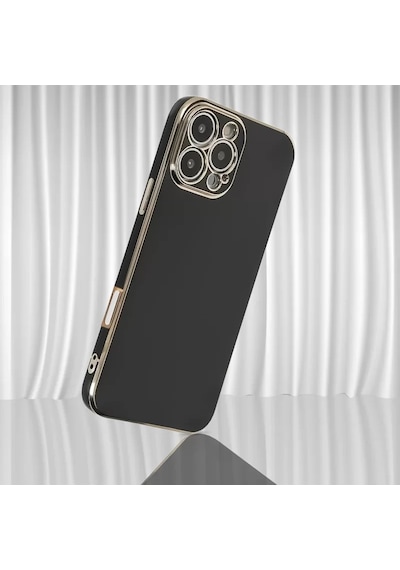 Newface Apple Uyumlu İphone 16 Pro Kılıf Volet Silikon - Siyah - Özel Seri 8683140773120
