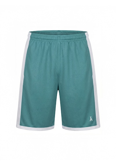 Orendahill Erkek Spor Şort Hızlı Kuruyan Esnek Regular Fit Gym Cepli Yan Çizgi Detaylı Activewear Mint