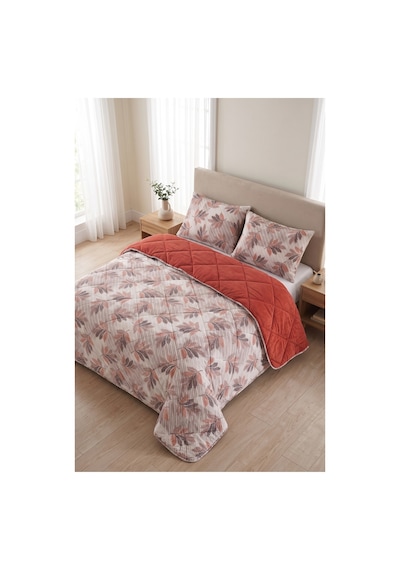 Battal Wellsoft Yorgan Çift Taraflı Yastık Kılıflı 215x235 Cm Turuncu