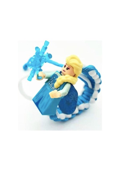 Elsa Frozen Lego Bileklik Mavi
