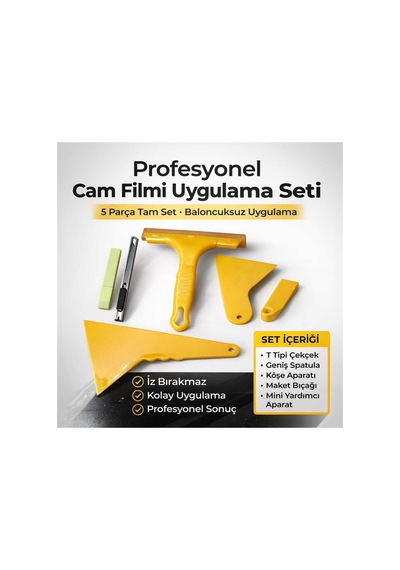 Cam Filmi Uygulama Aparat Seti 5 Parça - 842422739