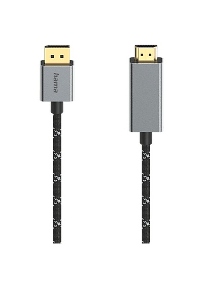 Hama Hm.200506 Displayport -hdmı Fişi Uhd 4k 1.5m Video Kablosu