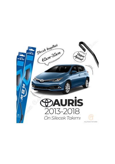 Toyota Uyumlu Auris Muz Silecek Takımı (2013-2018) RBW