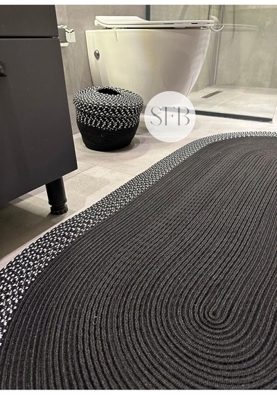 Home Turko Jüt, Sepetli Banyo, Mutfak, Balkon Paspas Takımı, Mutfak Halısı, Banyo Paspası, Yıkanabilir Paspas 60 Diğer