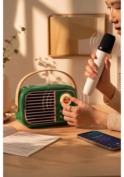 Özel Üretim Torima Bluetooth Hoparlör Bts-1956 Yeşil Hediyelik Dekor Taşınabilir