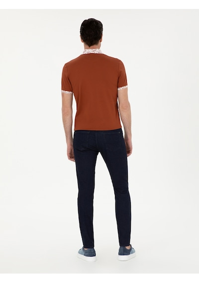 Cacharel Lacivert Slim Fit Pamuk Karışımlı Jean Pantolon