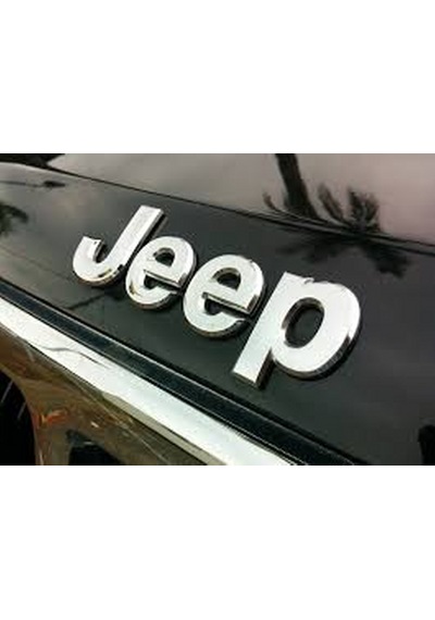Jeep Kaput Bagaj 3M 3D Krom Metal Logo Amblem Arma