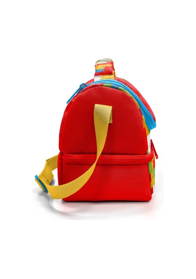Coral High Kids Renkli Blok Desenli Thermo İki Katlı Beslenme Çantası 37216 Kırmızı