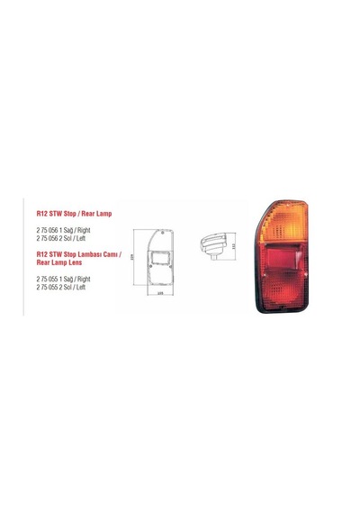 Eser 2750562 Stop Lambası Sol R12 Stw